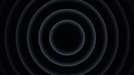 Concentric circles in Monochrome Design wallpaper