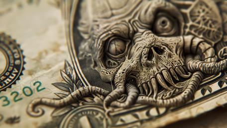 Ancient Beast on Currency Note wallpaper