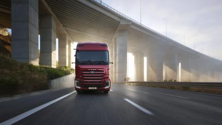 Ford Truck Power on Scenic Highway wallpaper