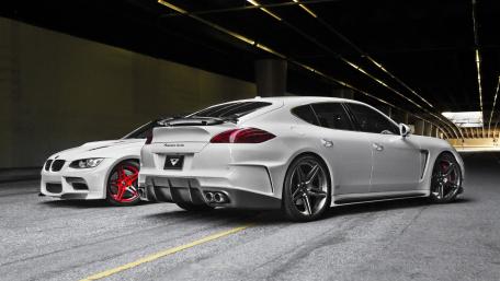 White Speedsters in Urban Tunnel wallpaper