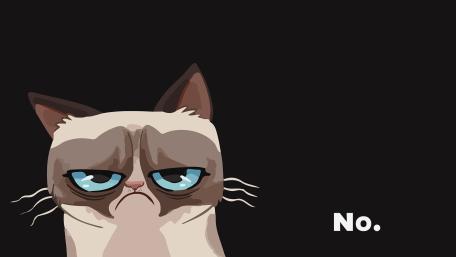 Grumpy Cat Cartoon Mood Booster wallpaper