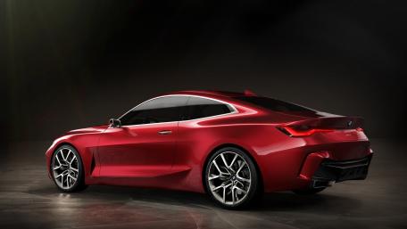 Red BMW 4 Series Elegance in Motion wallpaper