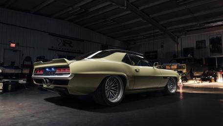 Chevrolet Camaro Valkyrja in a Dimly Lit Garage wallpaper