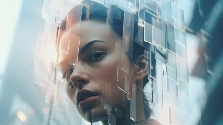 Futuristic Vision of AI Artistry and Femininity wallpaper