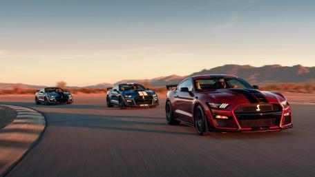 Ford Mustang Shelby GT500 in Action wallpaper