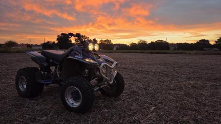 Quad Adventure at Sunset wallpaper