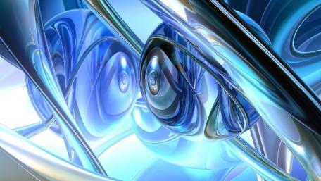 Dynamic Blue Vortex Abstract Art wallpaper