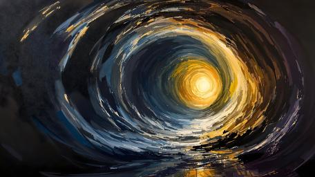 Vortex of Light and Shadow: Abstract Journey in 8K wallpaper