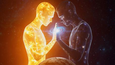 Inter-Dimensional Embrace: Love Across Universes wallpaper