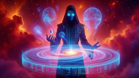 Crimson Cosmos Sorcerer Mystique wallpaper