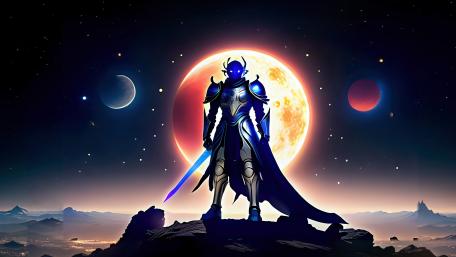 Cosmic Knight wallpaper
