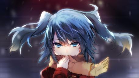 Kawaii Winter Wonderland Vibes with Miku wallpaper