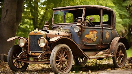 Rustic Elegance Vintage Car Artistry wallpaper
