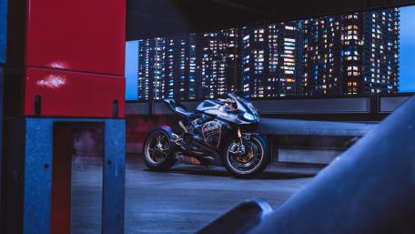 Ducati 1199 Panigale S Under City Lights wallpaper