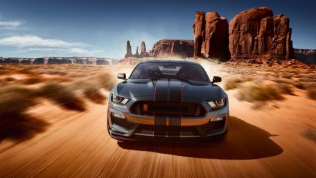 Desert Mustang Mastery in Motion wallpaper