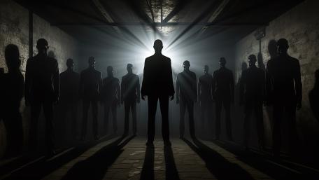 Eerie Silhouettes: The Zombie Gathering wallpaper