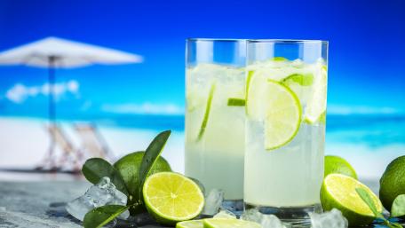 Refreshing Citrus Paradise in 4K wallpaper