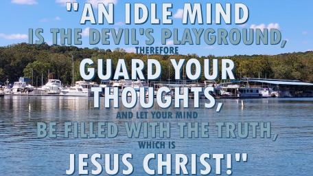 Guard Your Thoughts with Jesus's Truth wallpaper