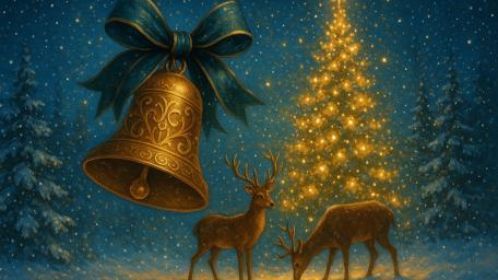 Enchanted Christmas Eve wallpaper