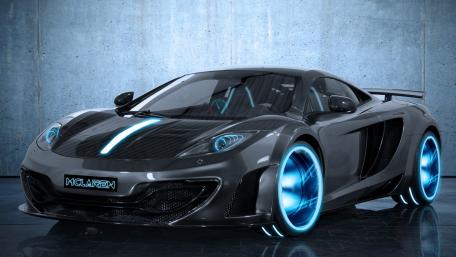 Futuristic Elegance in Motion: McLaren MP4-12C Wallpaper wallpaper