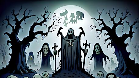 Graveyard Ghouls wallpaper