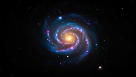 Spiral Galaxy Radiance in Stunning 5K Clarity wallpaper