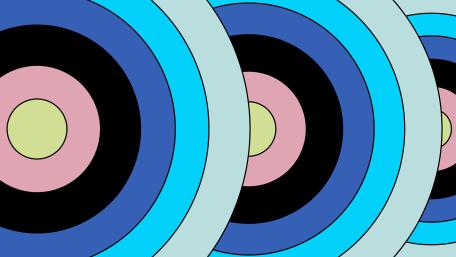 Circular Harmony Minimalist Design in 4K wallpaper