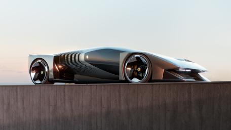 Futuristic Elegance Ferrari F76 Concept Car wallpaper
