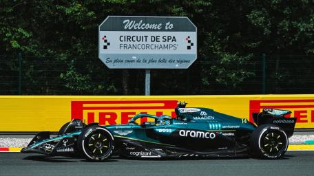 Aston Martin Formula 1 Power at Spa-Francorchamps wallpaper