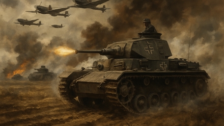 Epic Battle: AI Art of Tanks and Warplanes wallpaper