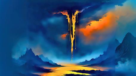 Cosmic Drip wallpaper