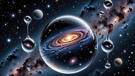 Galaxy In A Globe wallpaper