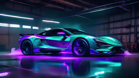 Cyberpunk McLaren 720S wallpaper