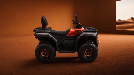 Quad Bike Adventure in Desert Scene wallpaper