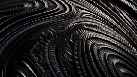 Monochrome Waves of Abstract Art wallpaper