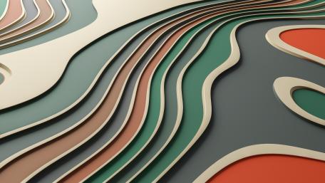 Flowing Curves a Symphony of Colors wallpaper