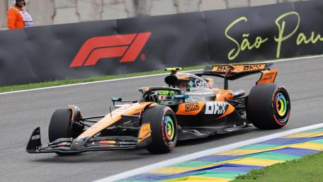 McLaren Racing Thrills in São Paulo Circuit wallpaper