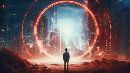 Portal to an Enchanting Fantasy Realm wallpaper