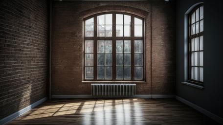 Sunlit Serenity in Industrial Design wallpaper