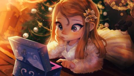Anime Child's Christmas Wonder wallpaper