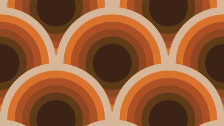 Retro Waves of the 70s Magic Wall Pattern wallpaper