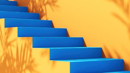 Stairway to Minimalism and Serenity wallpaper