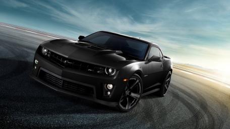 Black Chevrolet Camaro Power Unleashed wallpaper