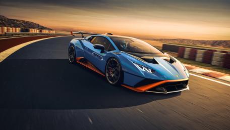 Lamborghini Huracan STO at Sunset Track wallpaper
