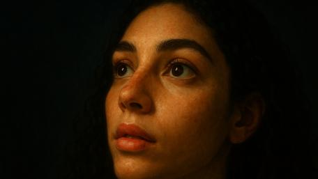 Gaze of Contemplation: An AI Portrait wallpaper