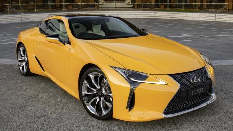Striking Yellow Lexus LC500 Wallpaper wallpaper