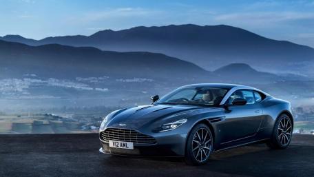 Sleek Aston Martin DB11 on a Scenic Horizon wallpaper