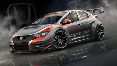 Sleek and Powerful Honda Civic Racing Wallpaper wallpaper