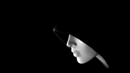 Mysterious Elegance in Monochrome wallpaper