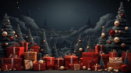 Festive Holiday Wonderland for Celebration wallpaper